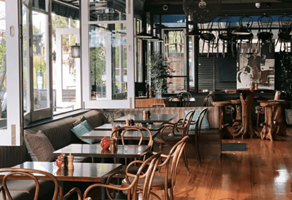 Indoor dining venue at Goat House Restaurant in Elsternwick